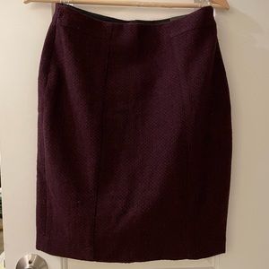 Banana Republic Purple Wool Skirt